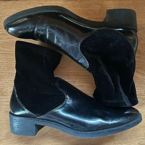 Zara Chelsea boot with velvet cuff
